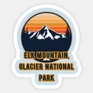 Elk Mountain, Glacier National Park Sticker